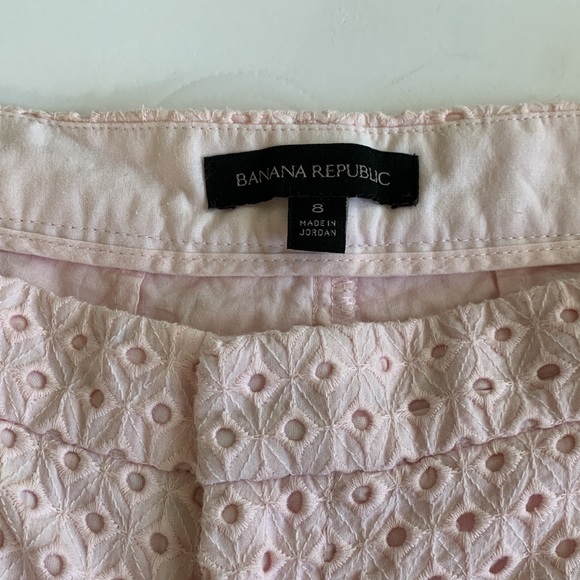 Banana Republic lace pastel pink shorts size 8 - Picture 5 of 5